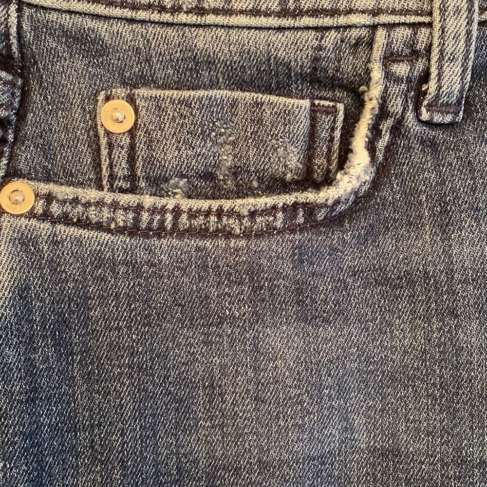 Pilcro and the Letterpress slim boyfriend denim jean shorts size 27 - Picture 6 of 6